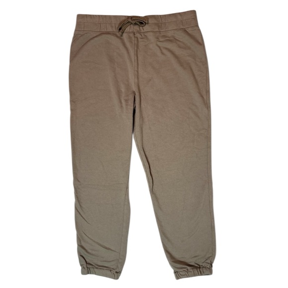 James Perse Cotton Drawstring Joggers Sweatpants in Khaki Size 2 Medium - Picture 4 of 9